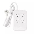 Slim Surge‑Protected Power Strip with AC and USB Charging Ports